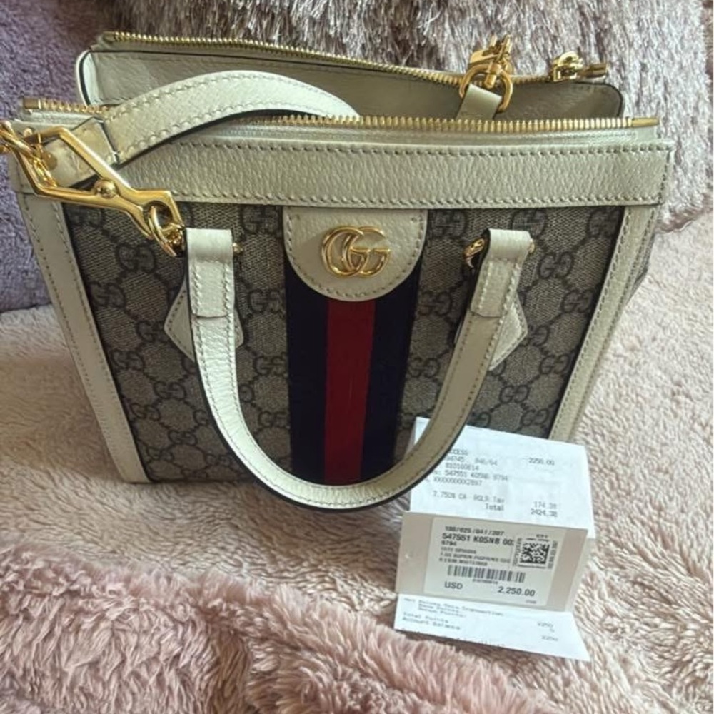 Gucci Beige and Red Women's Bag